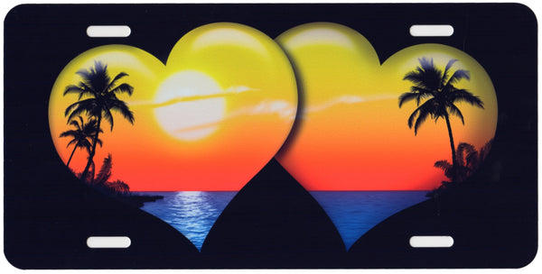 Tropical Hearts Auto Tag