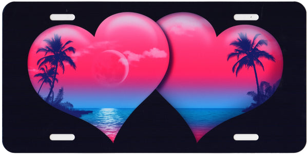 Tropical Hearts Auto Tag