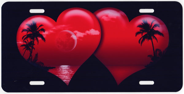 Tropical Hearts Auto Tag