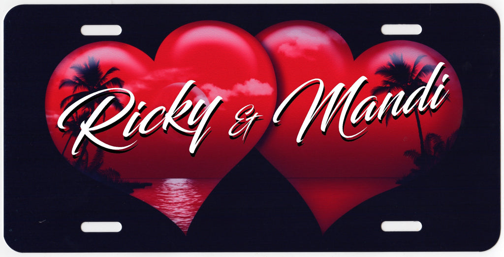 Tropical Hearts Auto Tag