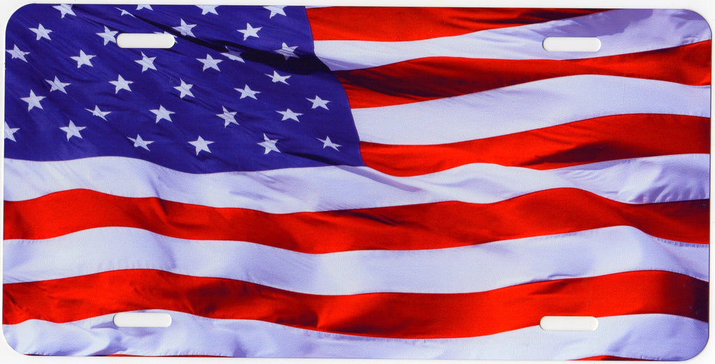 US Flag Auto Tag
